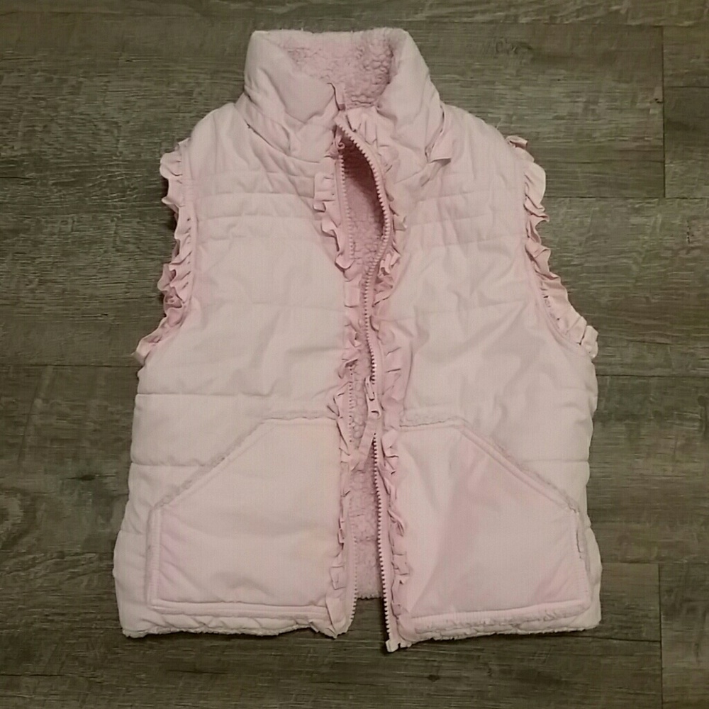 Jonathan Stone Girl's Faux Fur Vest (Size S 7/8)